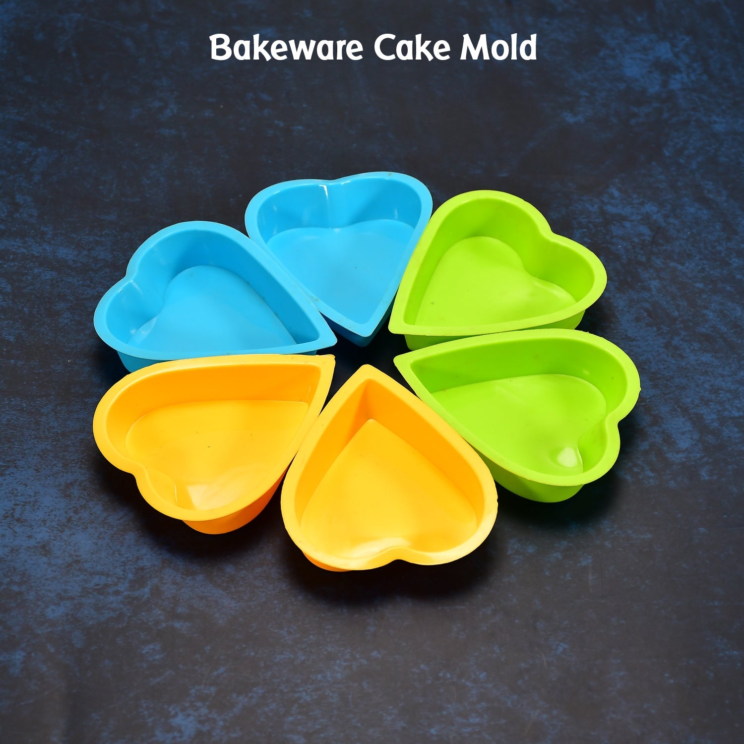 2723 Heart-shaped Mold Silicone Mold Cake Mold Cake Tools Baking Tools Bakeware Cake Tool (pack of 6) DeoDap 2723 Heart-shaped Mold Silicone Mold Cake Mold Cake Tools Baking Tools Bakeware Cake Tool (pack of 6) DeoDap